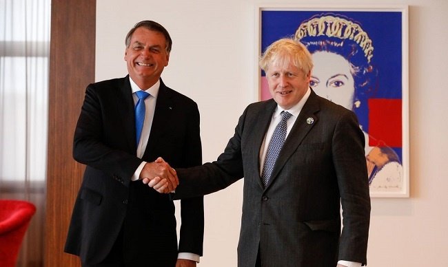 Bolsonaro e Boris Johnson