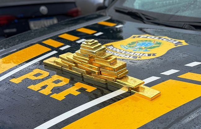 PRF apreende ouro ilegal avaliado em cerca de R$ 10 milhões em Rorainópolis/RR
